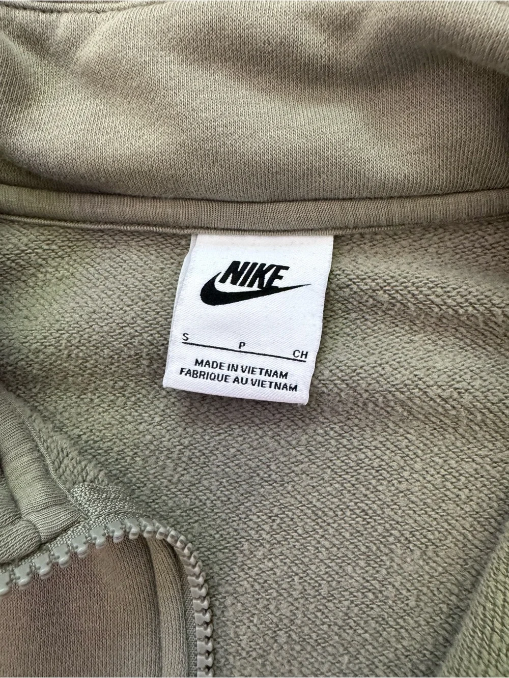 Nike Women’s Olive Green Half-Zip Sweater
